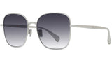 Boke Flower Silver Square Sunglasses