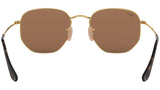 Hexagonal Flat Lenses RB3548N gold copper flash