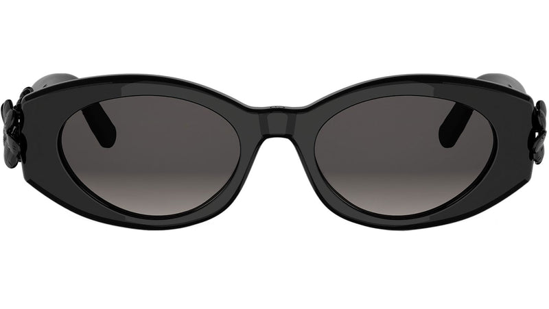 Dior Clover B1I Black Oval Sunglasses