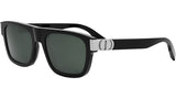 CD Icon S3I Shiny Black Geometric Sunglasses