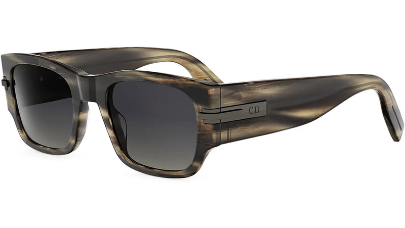 DiorBlackSuit XL S4I Havana Square Sunglasses
