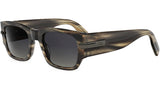 DiorBlackSuit XL S4I Havana Square Sunglasses
