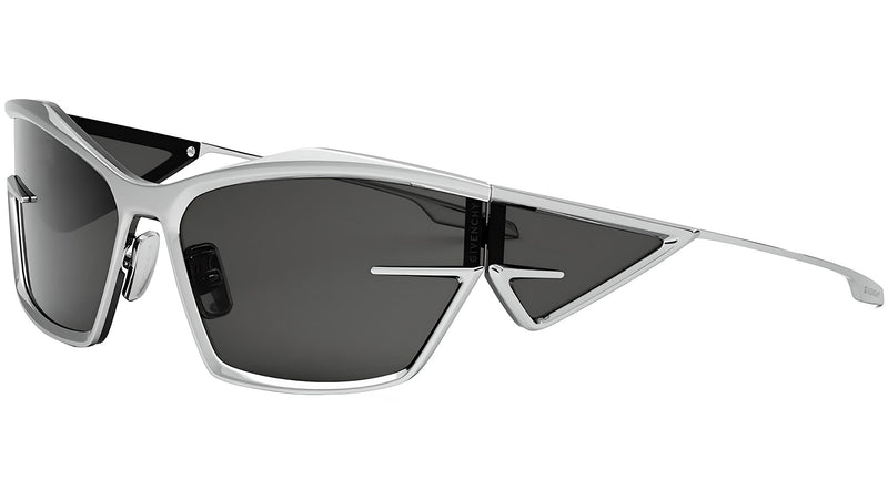 Giv Cut Silver Geometric Sunglasses