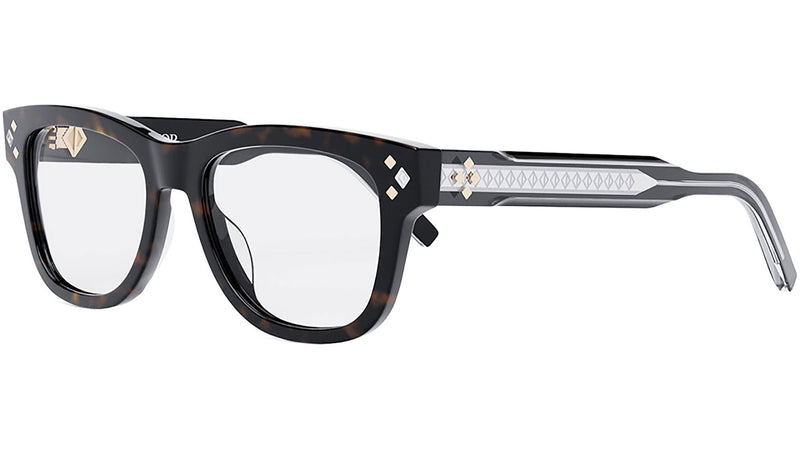 CD DiamondO S1I Havana Geometric Eyeglasses