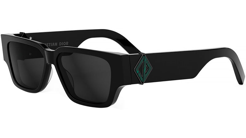 CD Diamond 5I Shiny Black Squared Sunglasses