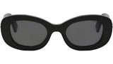 B.zero1 Shiny Black Oval Sunglasses