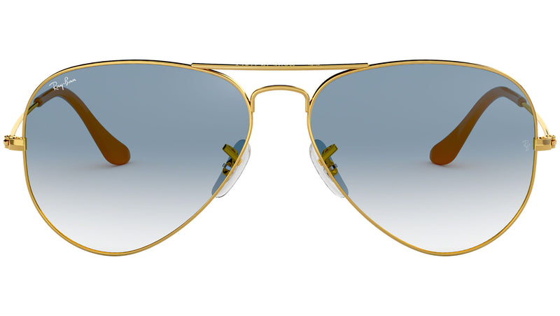 Aviator Gradient RB3025 001/3F Gold Blue