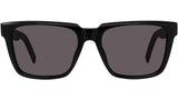 K Logo Black Square Sunglasses