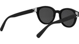 Bvlgari Aluminium Matte Black Round Sunglasses
