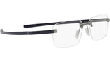 Flex Silver Rectangular Eyeglasses