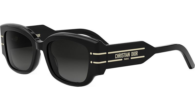 DiorSignature 13I Shiny Black Geometric Sunglasses
