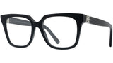 4G Black Square Eyeglasses