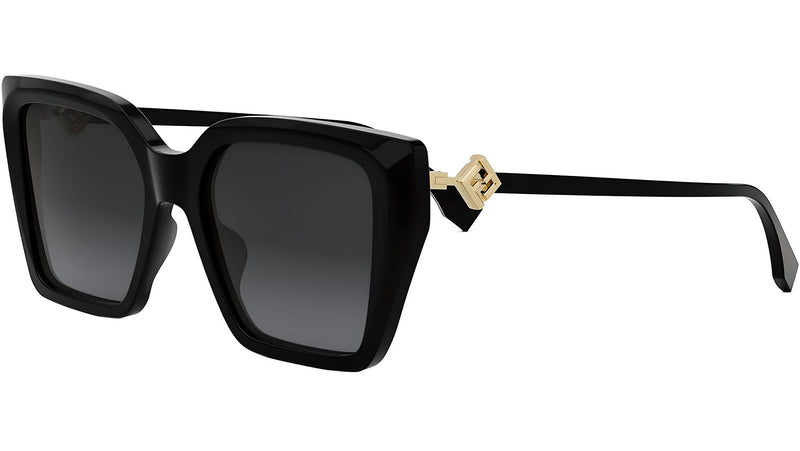 FF Diamonds Black Square Sunglasses
