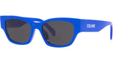 CELINE Monochroms Blue Rectangular Sunglasses