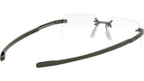 Flex Silver Geometric Eyeglasses