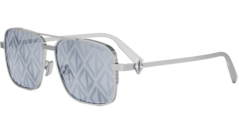 CD Diamond S9U Silver Geometric Sunglasses