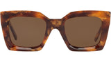 CELINE 3 Dots Havana Rectangular Sunglasses