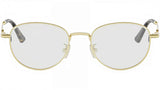 Petit CDO R2U Gold Round Eyeglasses