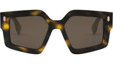 Fendi Roma Havana Geometric Sunglasses