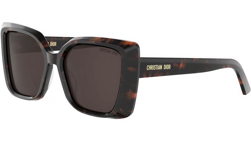 DiorMidnight S5I Shiny Havana Butterfly Sunglasses