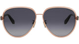Serpenti Forever Rose Gold Pilot Sunglasses