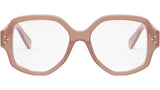 CELINE 3 Dots Pink Glitter Geometric Eyeglasses