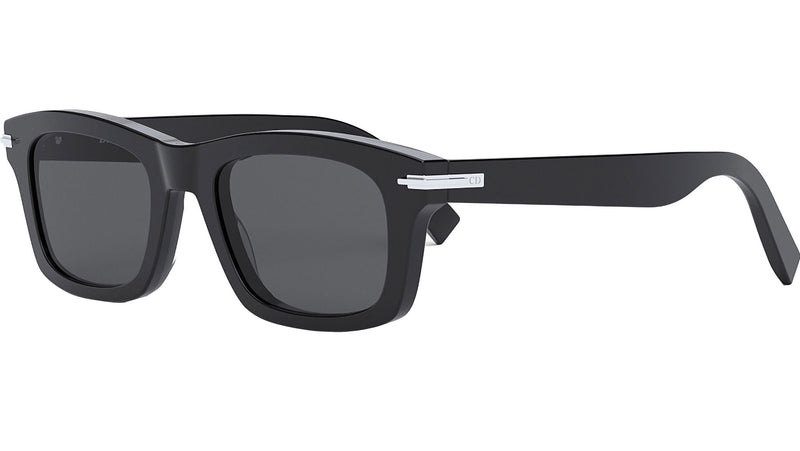 DiorBlackSuit S7I Black Rectangular Sunglasses