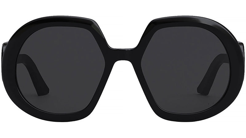 DiorBobby R1U Shiny Black Geometric Sunglasses