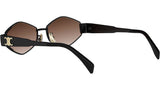 Triomphe Black Geometric Sunglasses