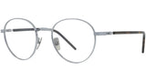 Titanium Silver Geometric Eyeglasses