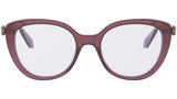 Serpenti Forever Bordeaux Square Eyeglasses