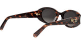 DiorGlow B3I Havana Oval Sunglasses