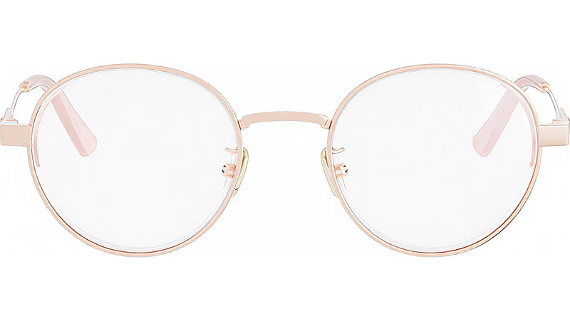 DiorCannageO R1U Rose Round Eyeglasses