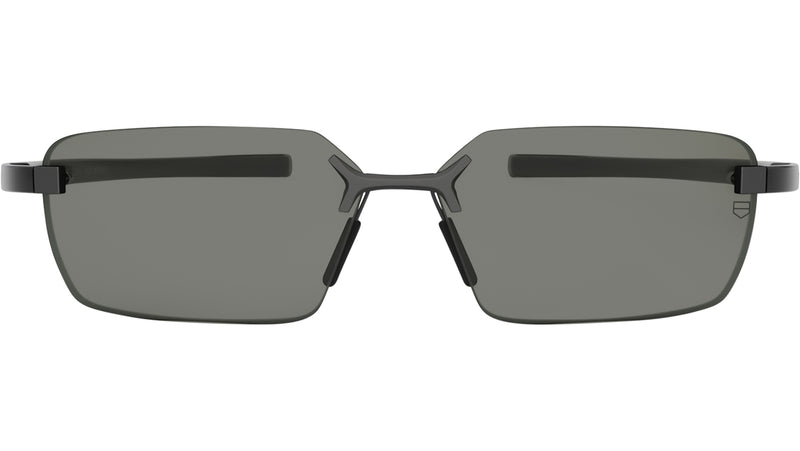 Flex Black Rectangular Sunglasses