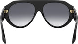 Serpenti Forever Black Pilot Sunglasses