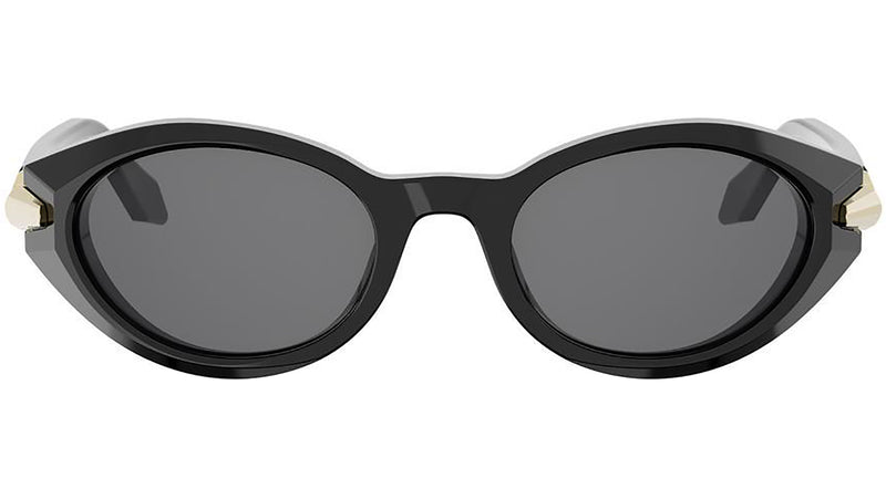 Serpenti Viper Black Oval Sunglasses