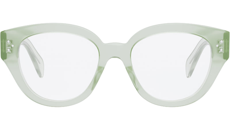 3 Dots  Green Round Eyeglasses
