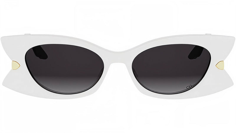 DiorButterfly S2I Shiny White Butterfly Sunglasses