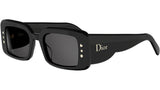 DiorLuckyCharms S1I Black Rectangular Sunglasses