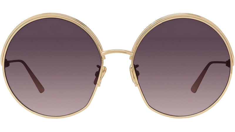 EverDior R1U Yellow Round Sunglasses