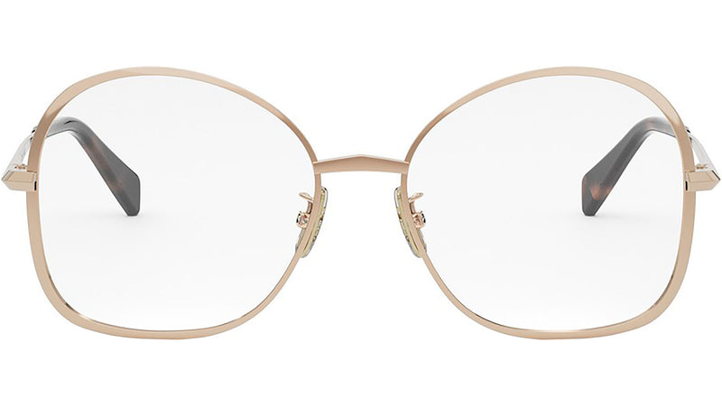 Metal Gold Geometric Eyeglasses