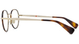 Boke Flower Yellow Round Eyeglasses