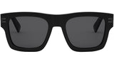B.zero1 Black Geometric Sunglasses