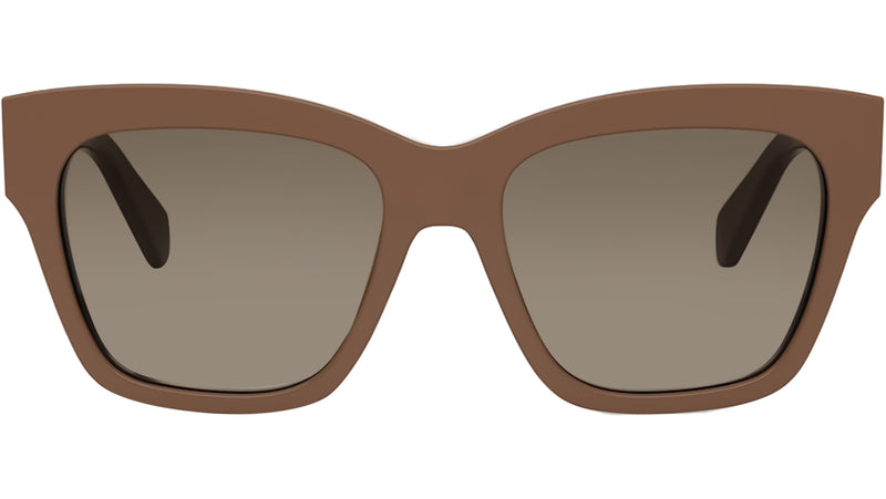 Triomphe Brown Square Sunglasses