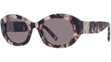 4G Havana Oval Sunglasses