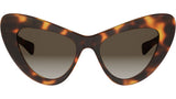 Triomphe Mini HD Havana Cat Eye Sunglasses