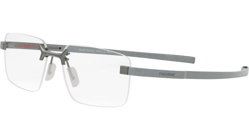 Flex Silver Rectangular Eyeglasses