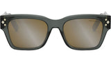 CD DiamondO S2I Transparent Grey Geometric Sunglasses
