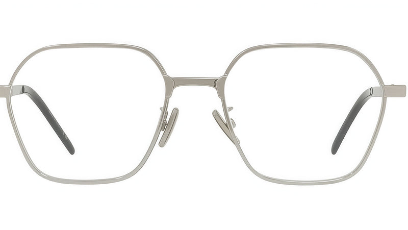 GV One Silver Geometric Eyeglasses