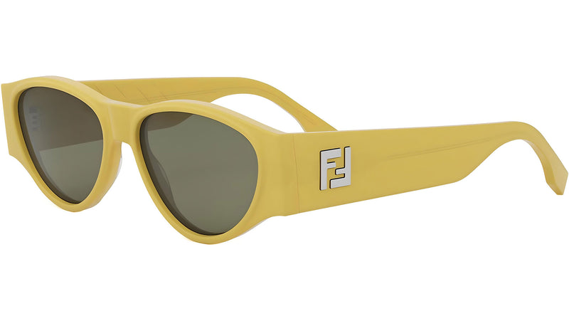 FF Squared Yellow Oval Sunglasses